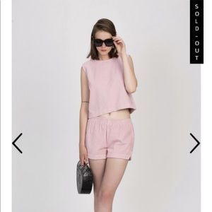 Pink Corduroy Shorts Ella Blush The Cords & Co